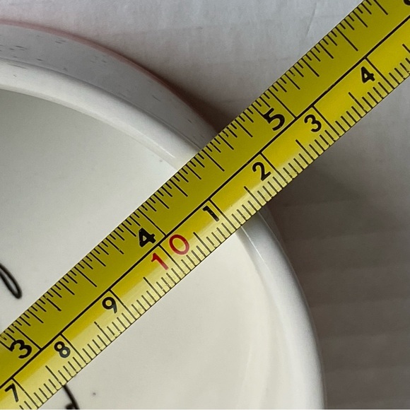 Cat Bowls Signature MEOW Peach White Ceramic Kitty Food Drink EUC 4.5” - Picture 9 of 16